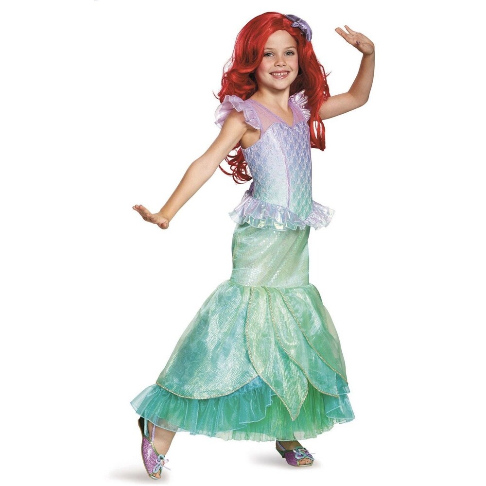 Disney Princess Ariel Little Mermaid Ultra Prestige Costume Medium 7/8 Years NEW